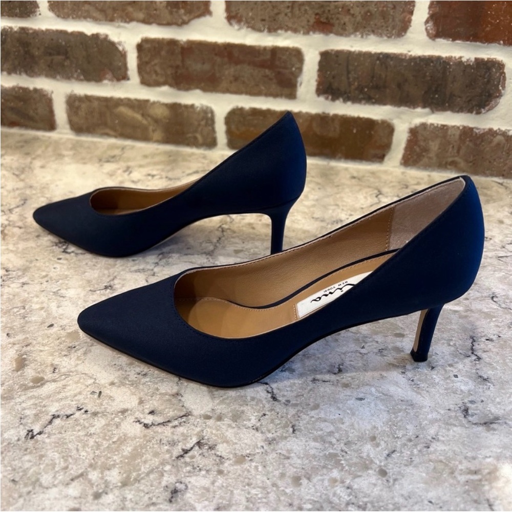 Nina Navy Blue Heels